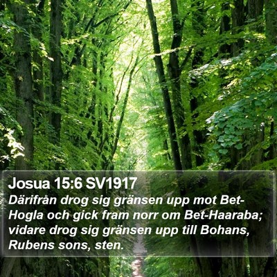 Josua 15:6 SV1917 Bible Verse Image
