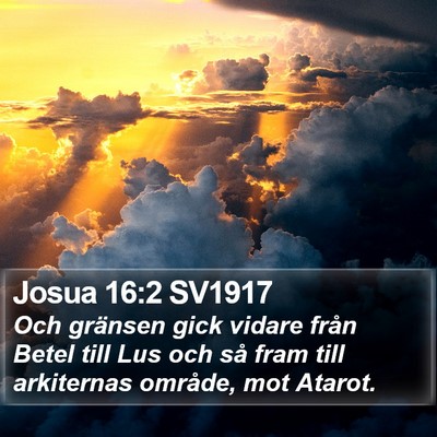 Josua 16:2 SV1917 Bible Verse Image