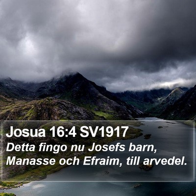 Josua 16:4 SV1917 Bible Verse Image