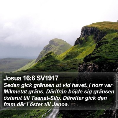 Josua 16:6 SV1917 Bible Verse Image