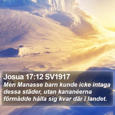 Josua 17:12 SV1917 Bible Verse Image