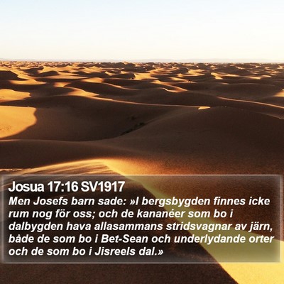 Josua 17:16 SV1917 Bible Verse Image