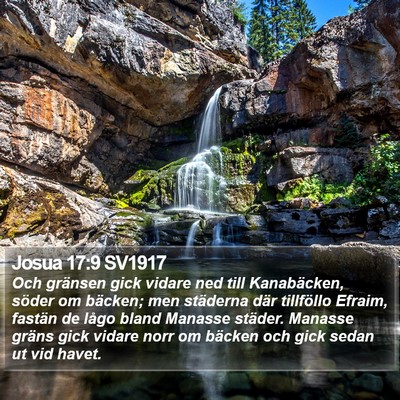 Josua 17:9 SV1917 Bible Verse Image
