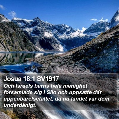 Josua 18:1 SV1917 Bible Verse Image