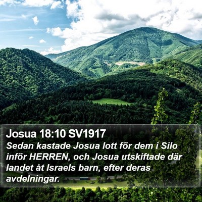 Josua 18:10 SV1917 Bible Verse Image