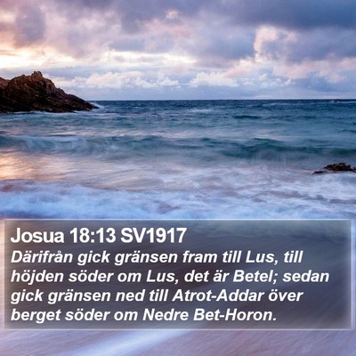 Josua 18:13 SV1917 Bible Verse Image