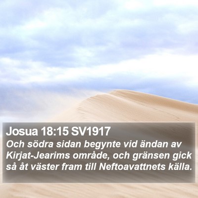 Josua 18:15 SV1917 Bible Verse Image