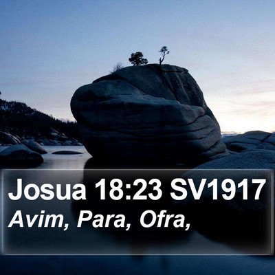 Josua 18:23 SV1917 Bible Verse Image