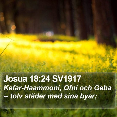 Josua 18:24 SV1917 Bible Verse Image