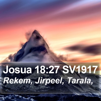 Josua 18:27 SV1917 Bible Verse Image