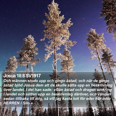 Josua 18:8 SV1917 Bible Verse Image