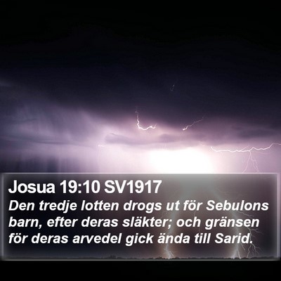Josua 19:10 SV1917 Bible Verse Image
