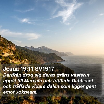 Josua 19:11 SV1917 Bible Verse Image
