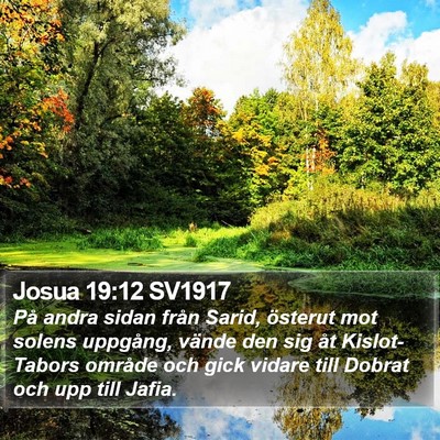 Josua 19:12 SV1917 Bible Verse Image