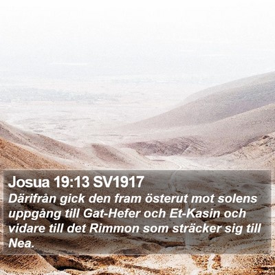 Josua 19:13 SV1917 Bible Verse Image