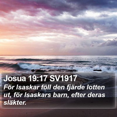 Josua 19:17 SV1917 Bible Verse Image