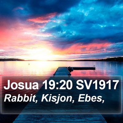 Josua 19:20 SV1917 Bible Verse Image