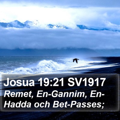 Josua 19:21 SV1917 Bible Verse Image