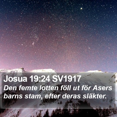 Josua 19:24 SV1917 Bible Verse Image