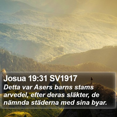 Josua 19:31 SV1917 Bible Verse Image