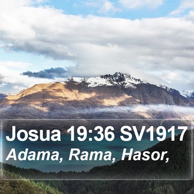 Josua 19:36 SV1917 Bible Verse Image
