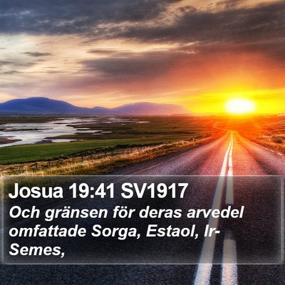 Josua 19:41 SV1917 Bible Verse Image