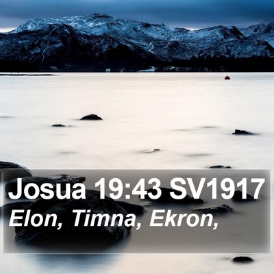 Josua 19:43 SV1917 Bible Verse Image