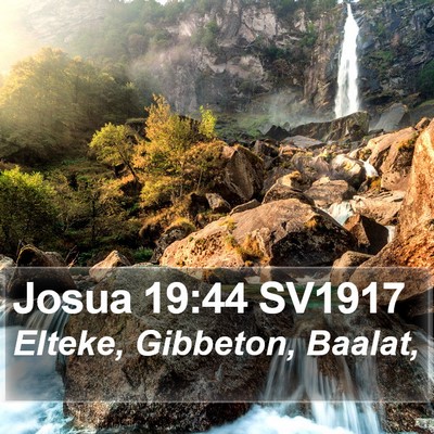 Josua 19:44 SV1917 Bible Verse Image