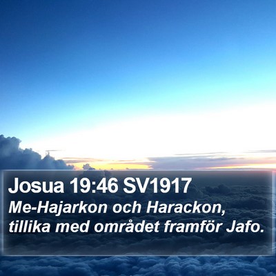 Josua 19:46 SV1917 Bible Verse Image