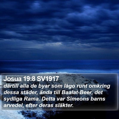Josua 19:8 SV1917 Bible Verse Image