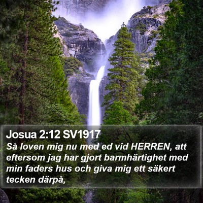 Josua 2:12 SV1917 Bible Verse Image