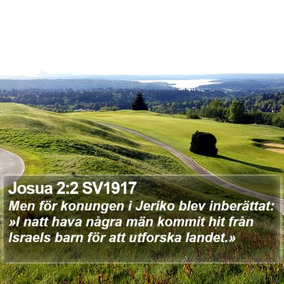 Josua 2:2 SV1917 Bible Verse Image