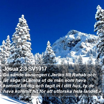 Josua 2:3 SV1917 Bible Verse Image