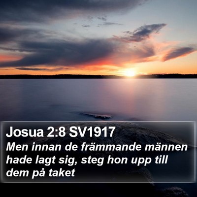 Josua 2:8 SV1917 Bible Verse Image