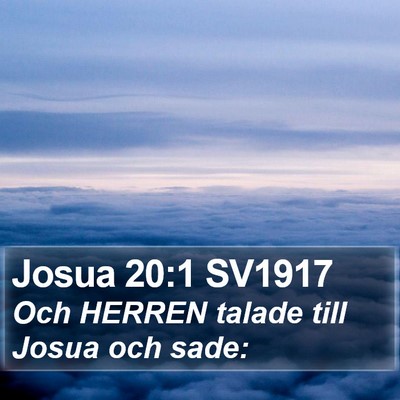 Josua 20:1 SV1917 Bible Verse Image