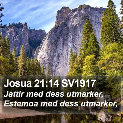 Josua 21:14 SV1917 Bible Verse Image