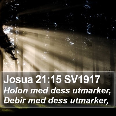 Josua 21:15 SV1917 Bible Verse Image