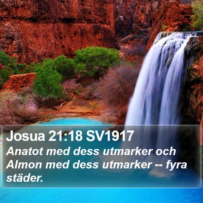 Josua 21:18 SV1917 Bible Verse Image