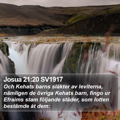Josua 21:20 SV1917 Bible Verse Image