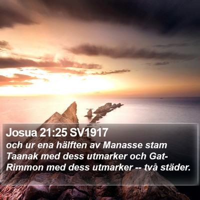 Josua 21:25 SV1917 Bible Verse Image