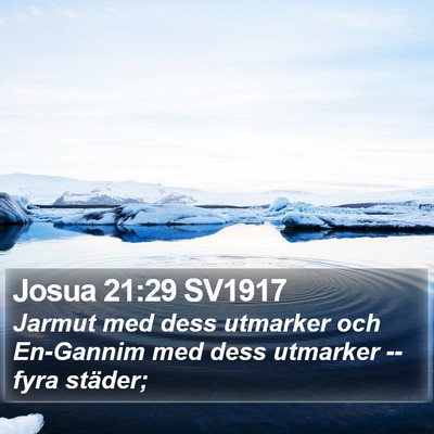 Josua 21:29 SV1917 Bible Verse Image