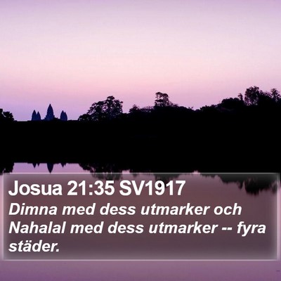 Josua 21:35 SV1917 Bible Verse Image