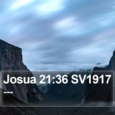 Josua 21:36 SV1917 Bible Verse Image