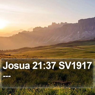 Josua 21:37 SV1917 Bible Verse Image