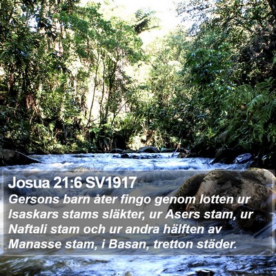 Josua 21:6 SV1917 Bible Verse Image
