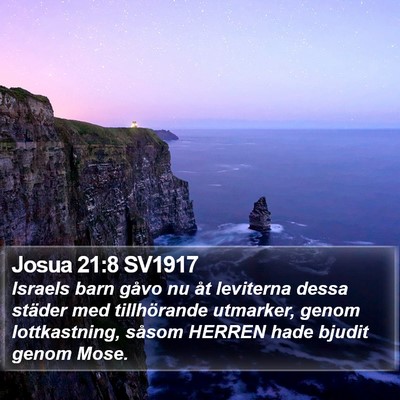 Josua 21:8 SV1917 Bible Verse Image