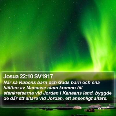 Josua 22:10 SV1917 Bible Verse Image