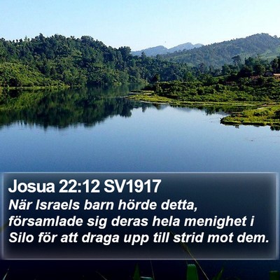 Josua 22:12 SV1917 Bible Verse Image