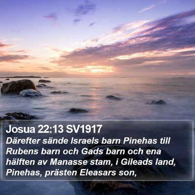 Josua 22:13 SV1917 Bible Verse Image