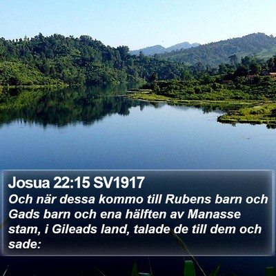 Josua 22:15 SV1917 Bible Verse Image